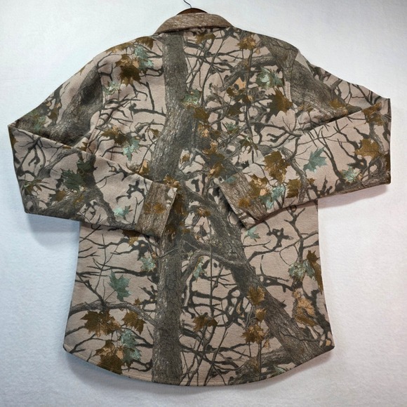 NOMAD Craft+Flow Men's Cozy Thermal Lined Flannel Shacket Burton Camo M NWT - Picture 2 of 10